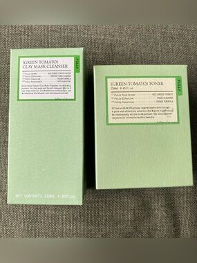 Fully Green Tomato 2 Piece set Clay Mask Cleanser